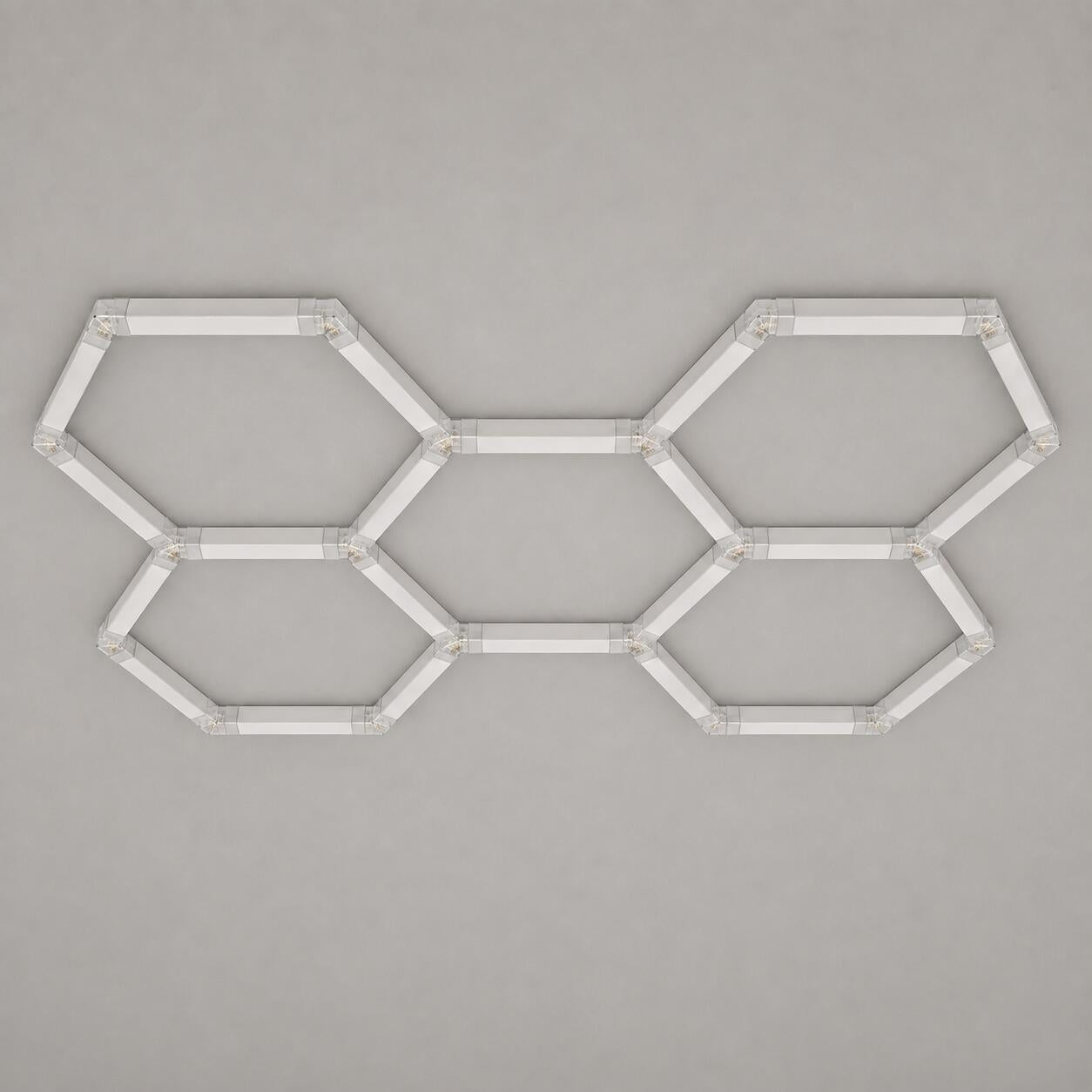 Lámpara LED hexagonal - 6500K - 5 hexágonos - 440cm (4)