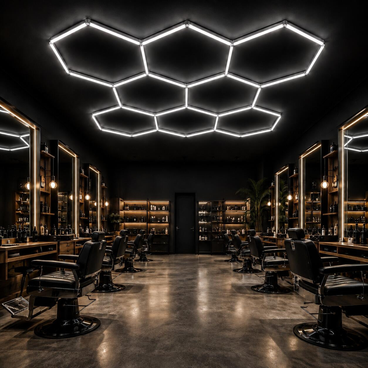 Lámpara LED hexagonal - 6500K - 8 hexágonos - 440cm (3)