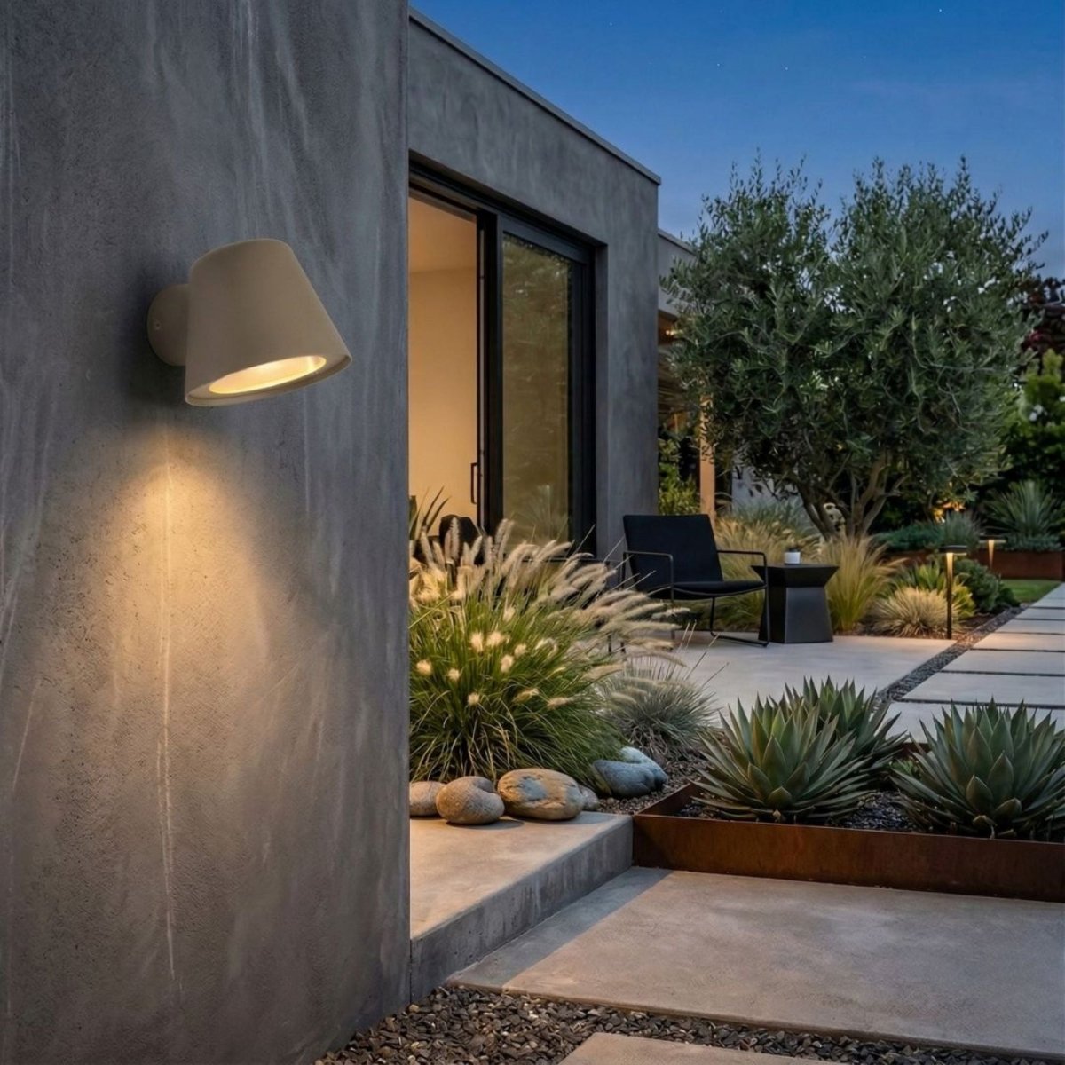 Aplique de pared exterior LED "ALBA" - Bombilla GU10 5W incluida - Barcelona Led-Decoración