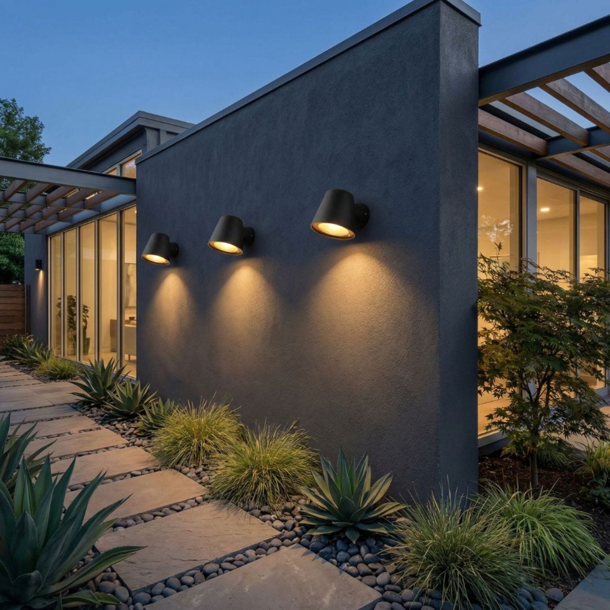 Aplique de pared exterior LED "ALBA" - Bombilla GU10 5W incluida - Barcelona Led-Decoración