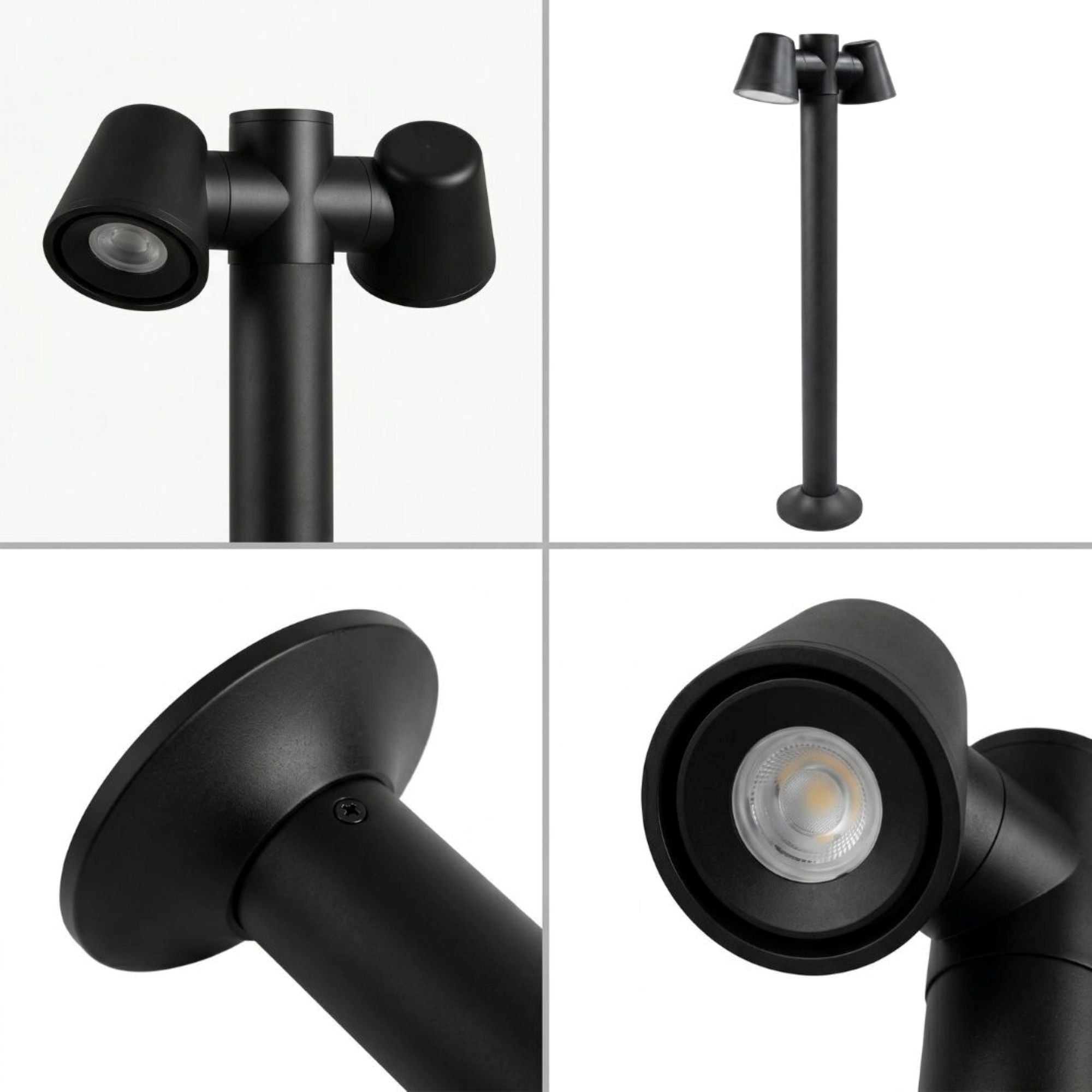 Bolardo de jardin "ASTUM II" orientable - 2xGU10 - 80 cm - IP54 (7)