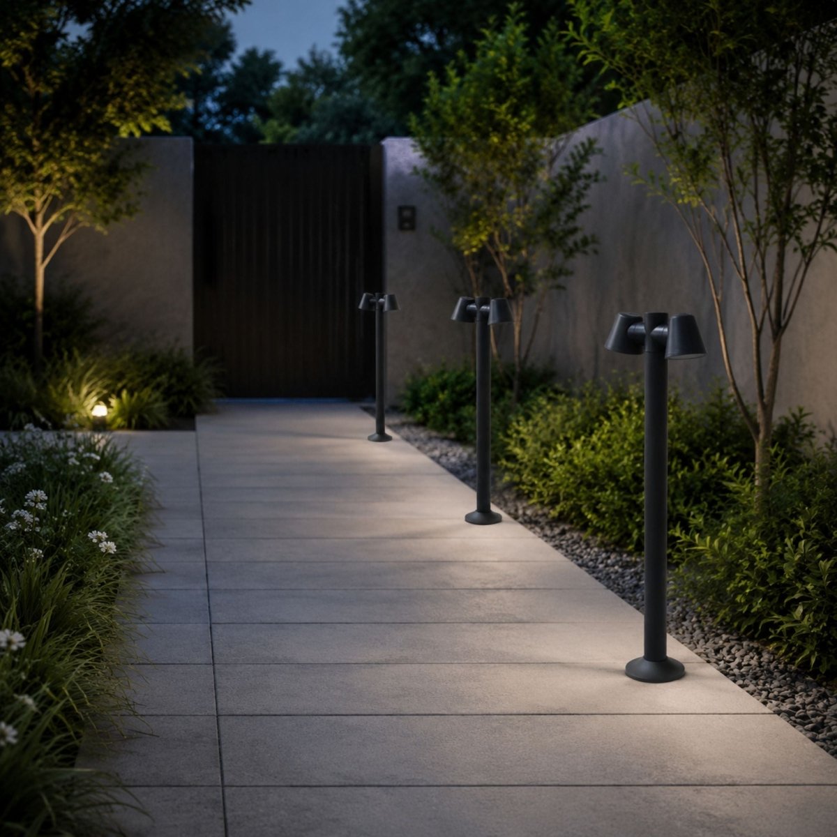 Bolardo de jardin "ASTUM II" orientable - 2xGU10 - 80 cm - IP54 - Barcelona Led-Iluminación