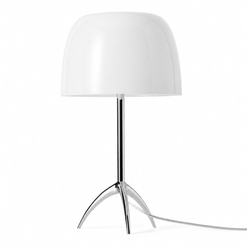 „GRETA“ Designer-Tischleuchte – Glasschirm – G9