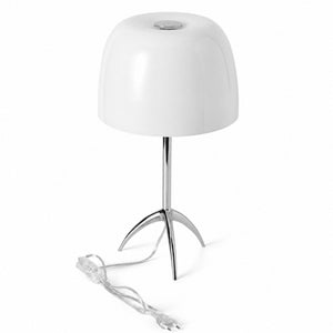 Lámpara de mesa de diseño "GRETA" - Pantalla de cristal - G9 (7)