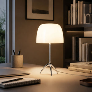 Lámpara de mesa de diseño "GRETA" - Pantalla de cristal - G9 (3)