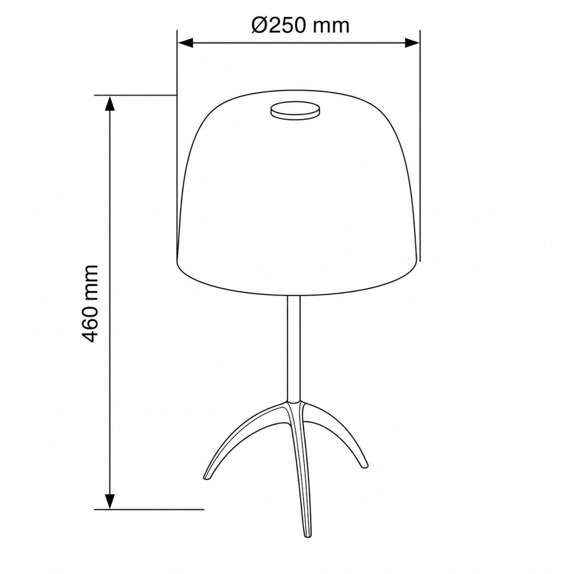 Lámpara de mesa de diseño "GRETA" - Pantalla de cristal - G9 (18)