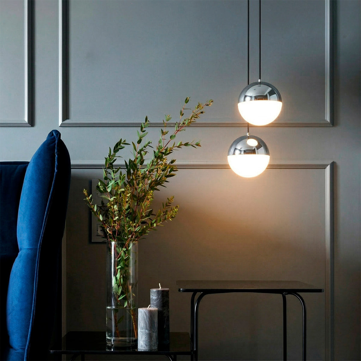 Lámpara colgante LED esférica "ASTRO" - 9W - Luz cálida (34)