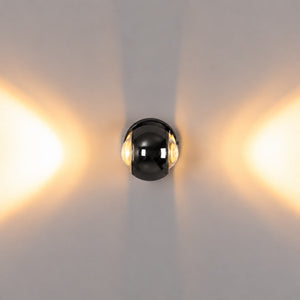 Aplique de pared LED con óptica "BOO" 9W - Cromo - Up & down - 2700K (15)