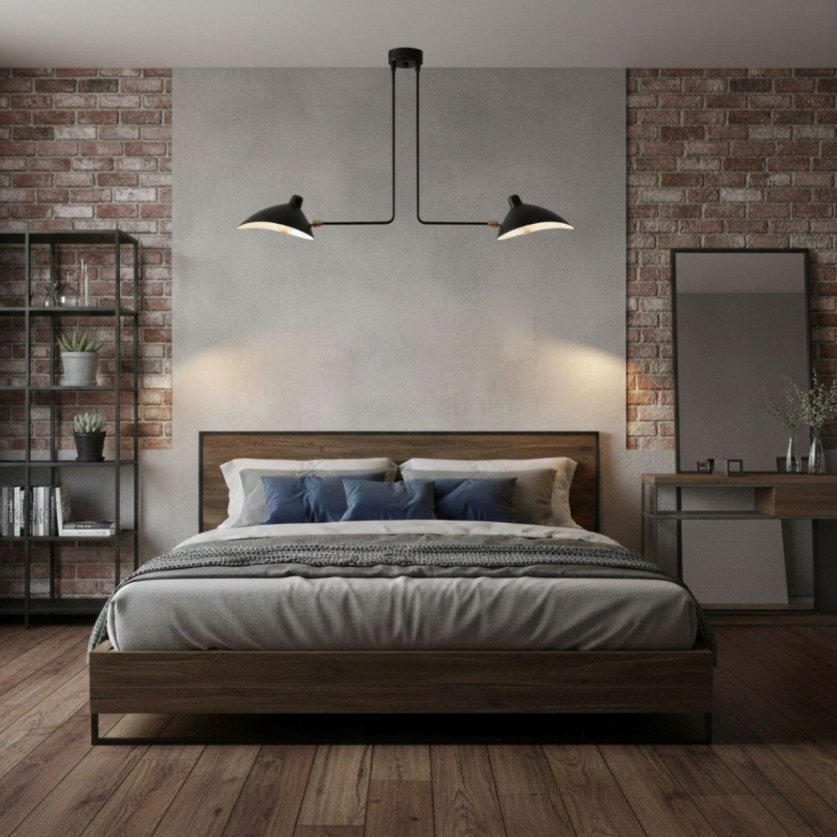 Lámpara de techo de diseño "Muller 2" - 2 x E27 - Barcelona Led-Decoración