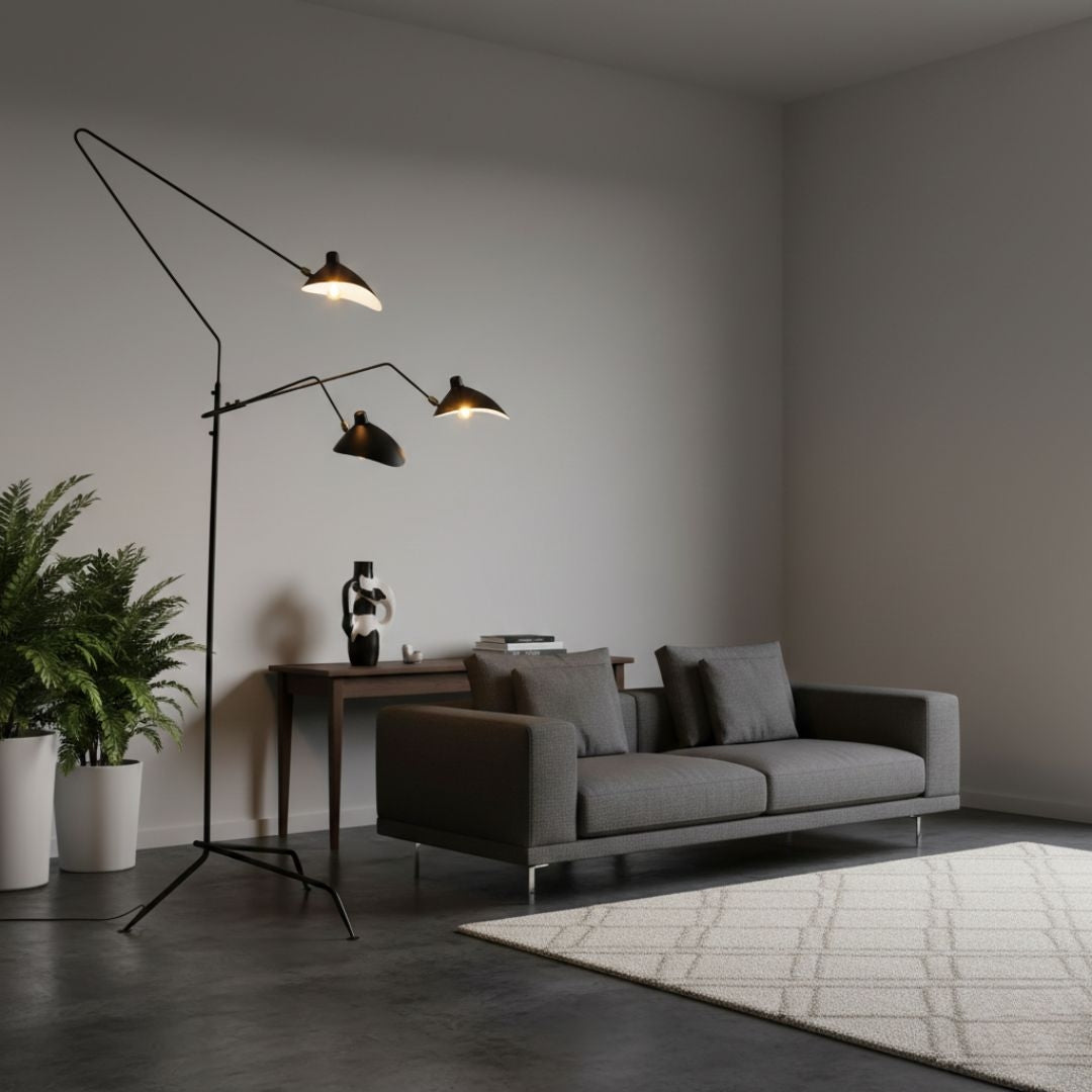 Lámpara de pie de diseño "Muller 3" - 3 x E27 (3)