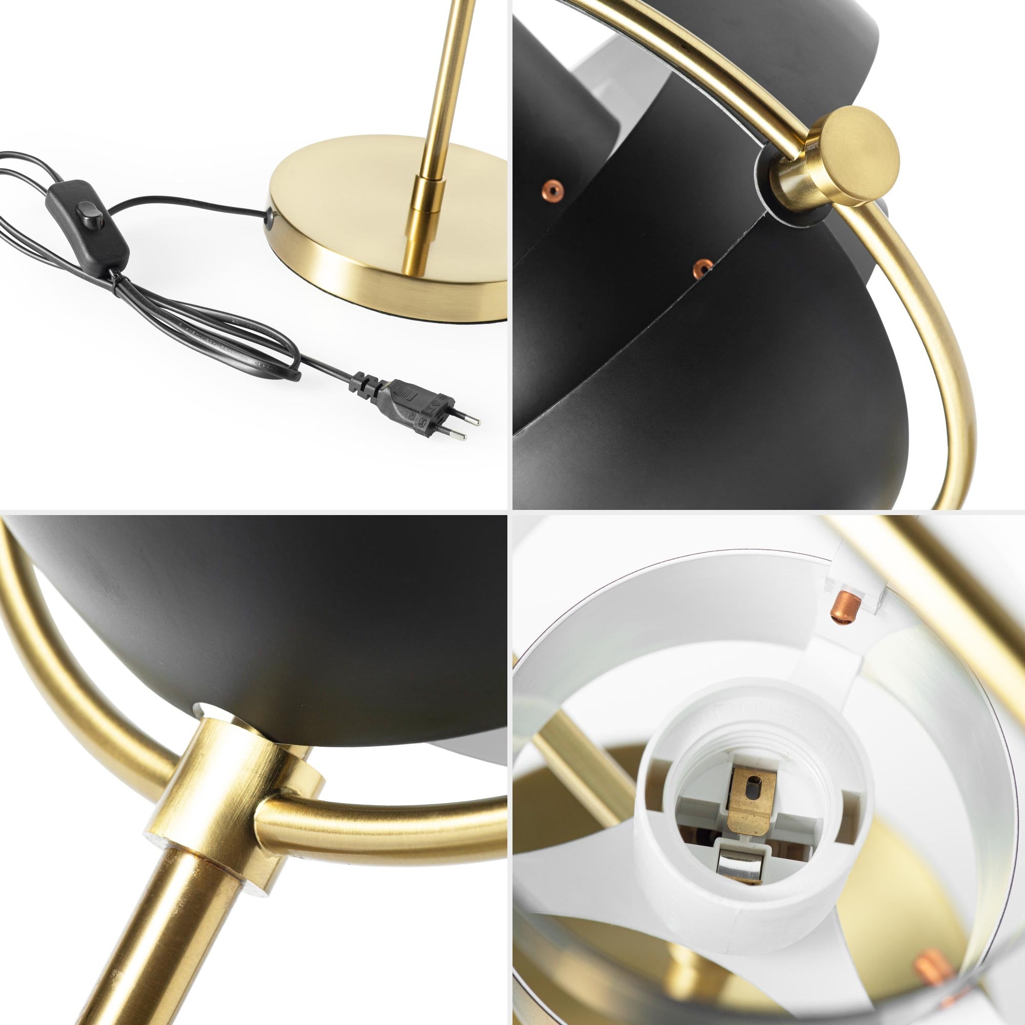 Lámpara de mesa de diseño "MONROE" - E27 (26)