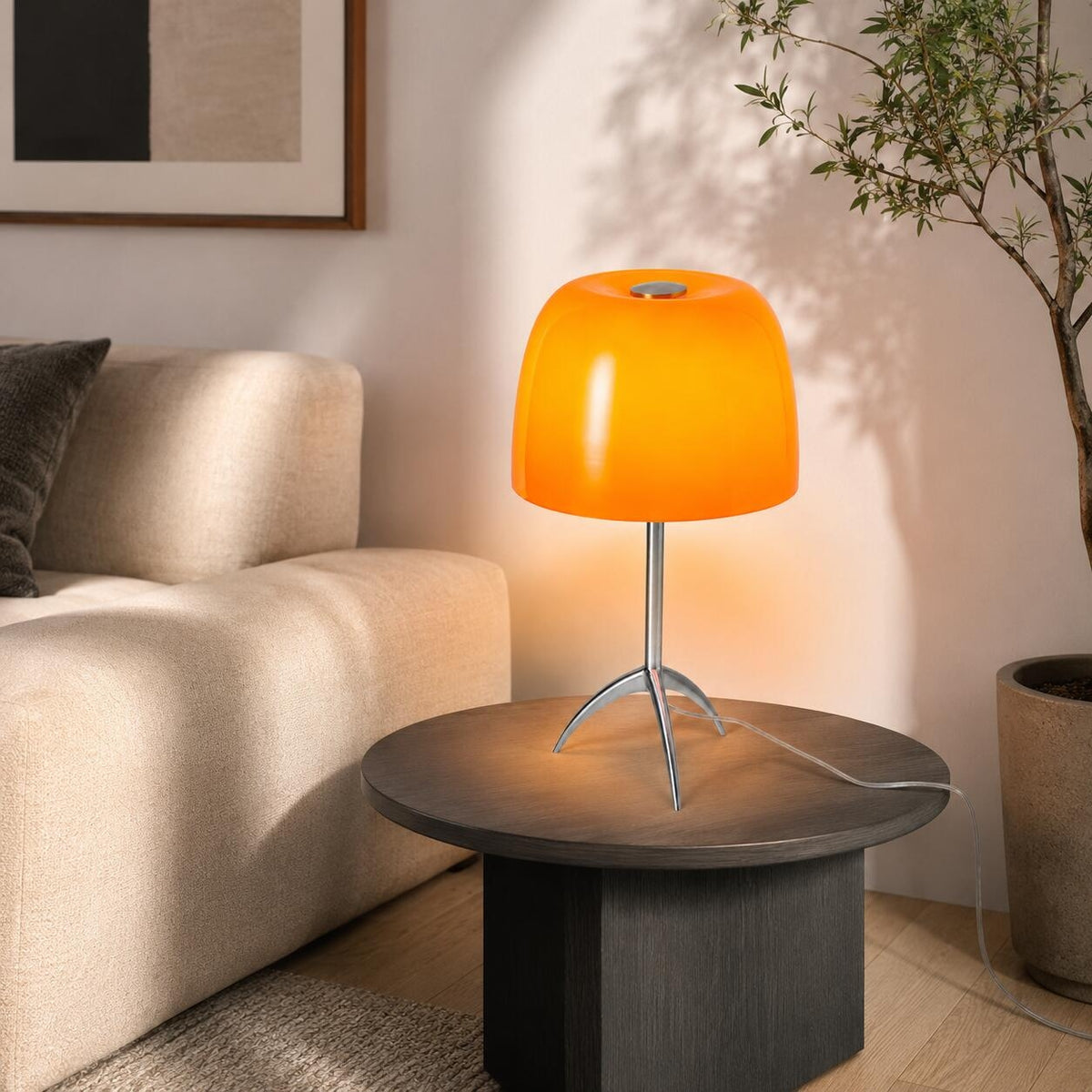Lámpara de mesa de diseño "IRIDE" - Pantalla de cristal - G9 (23)