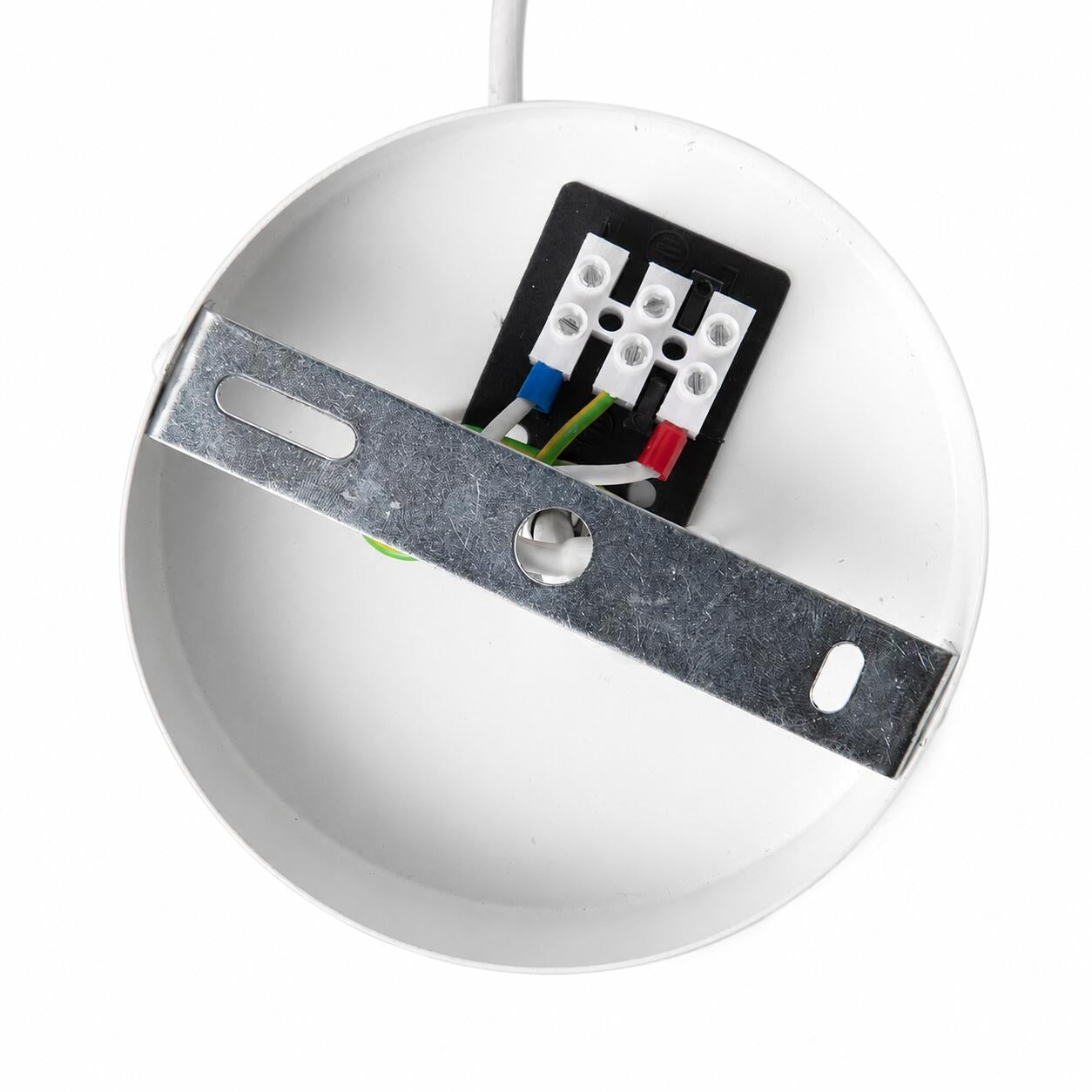 Lámpara colgante de diseño "SATURNO 500" - Pantalla de seda - 3 x E27 - 50 cm (8)