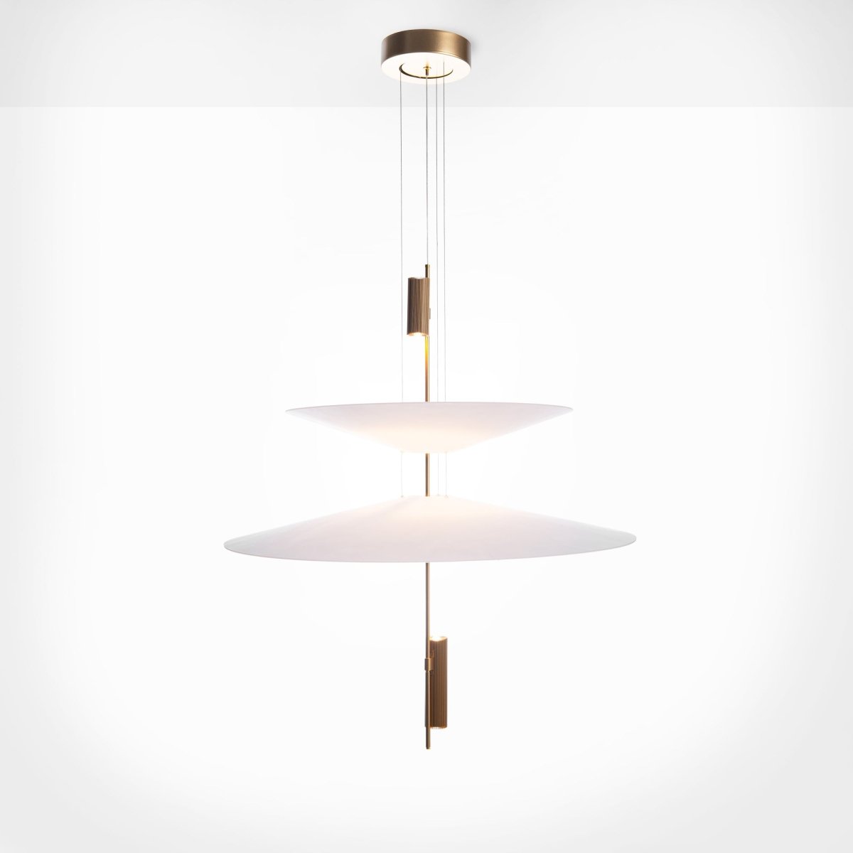 Lámpara colgante de diseño "CRANE" - Discos asimétricos - 15W - 2800K - Barcelona Led-Decoración