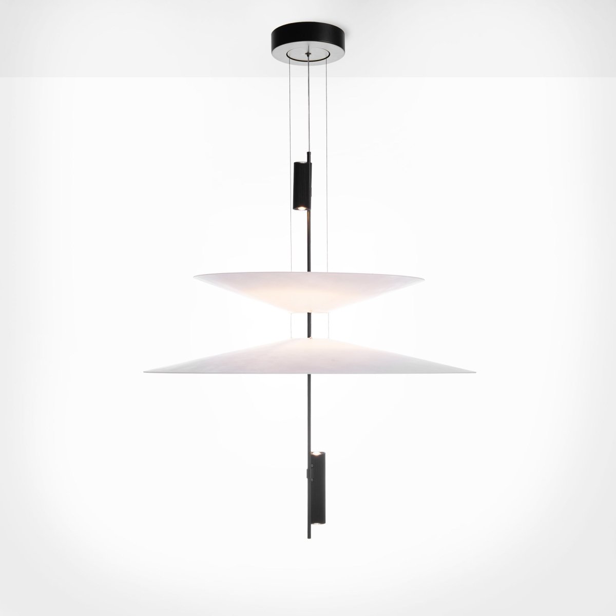 Lámpara colgante de diseño "CRANE" - Discos asimétricos - 15W - 2800K - Barcelona Led-Decoración
