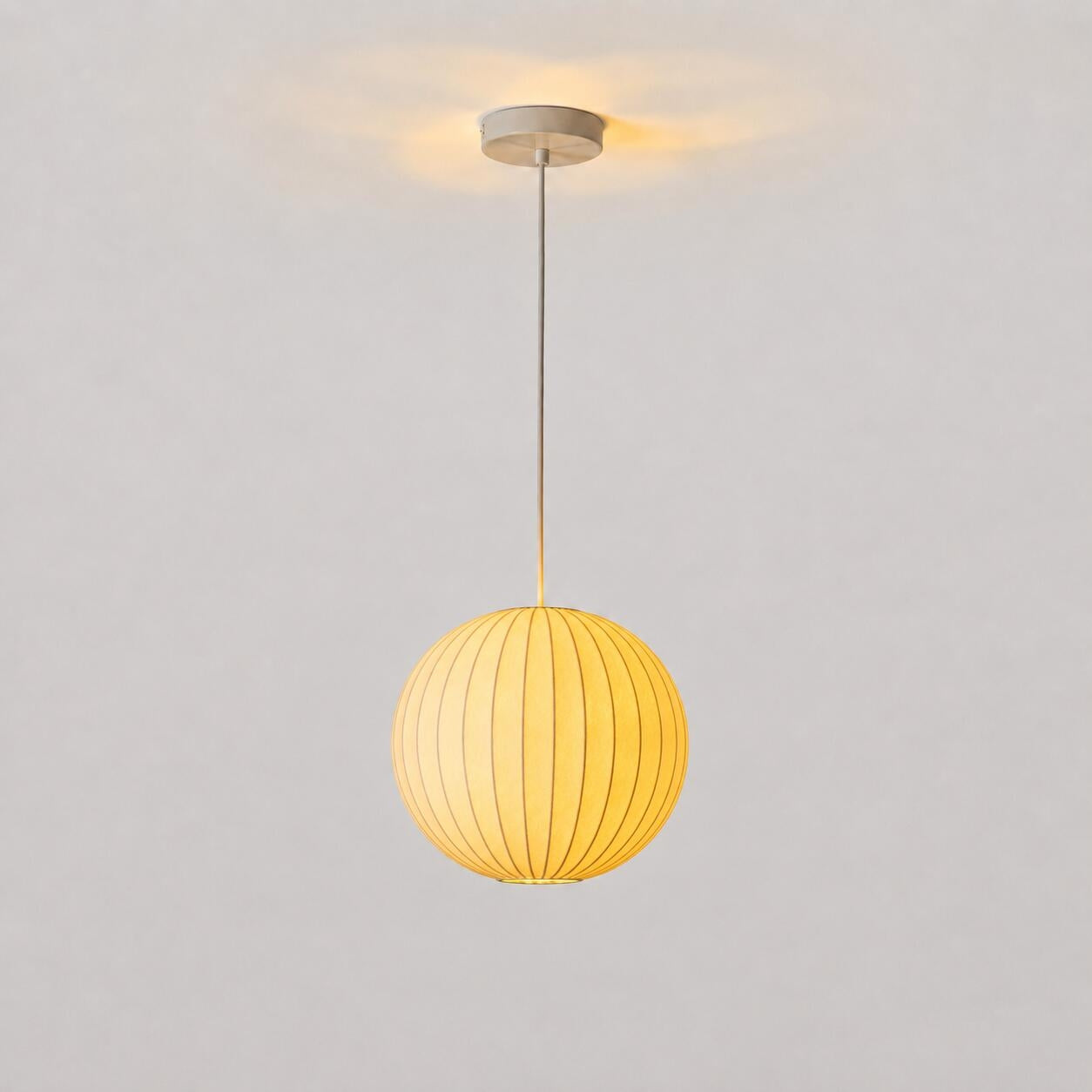 Lámpara colgante de diseño "NUBA 300" - Pantalla de seda - E27 - 30cm (7)