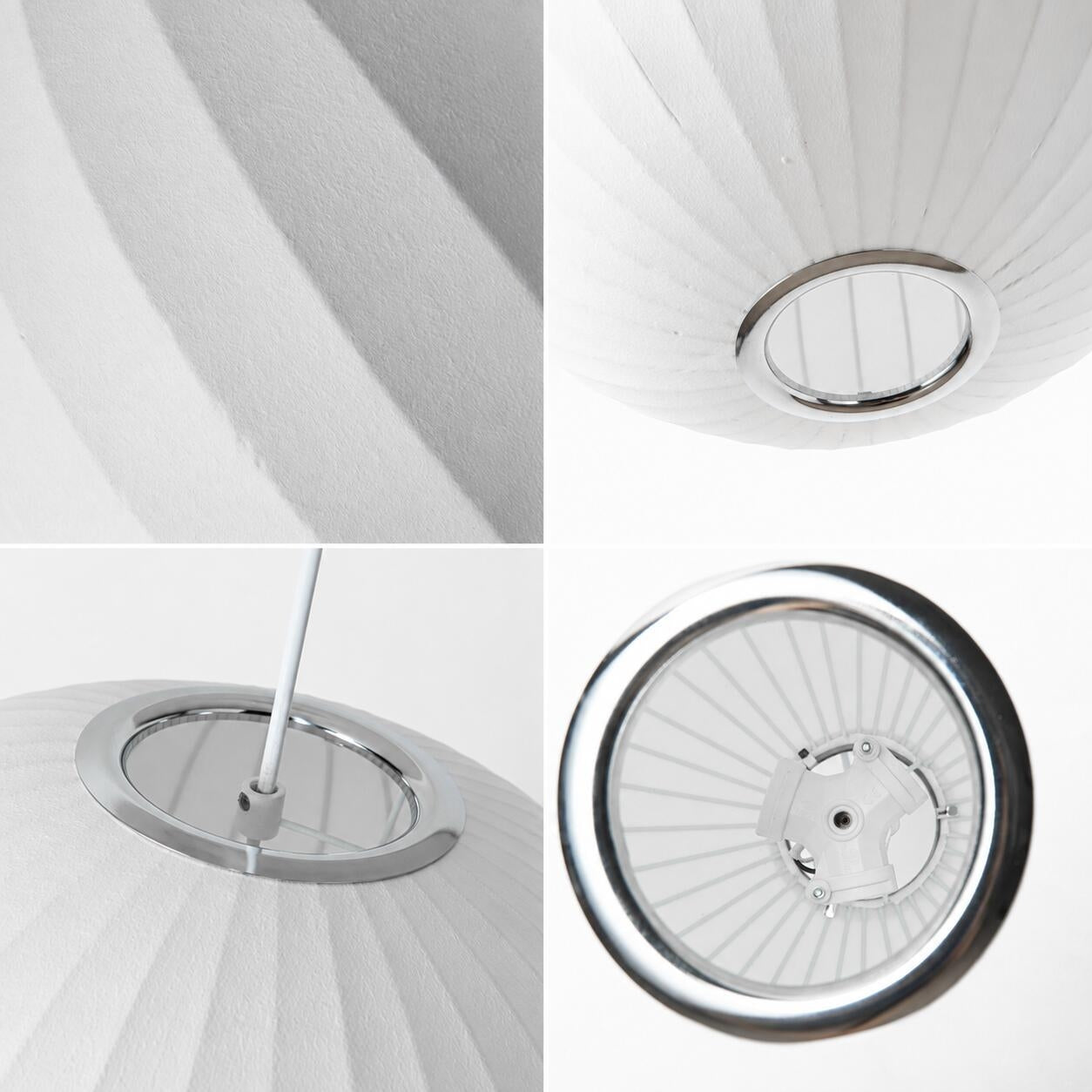 Lámpara colgante de diseño "NUBA 400" - Pantalla de seda - E27 - 40cm (9)