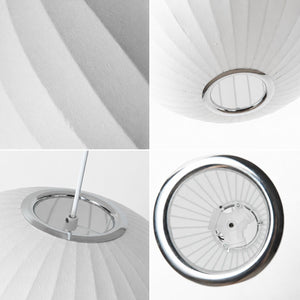 Lámpara colgante de diseño "NUBA 400" - Pantalla de seda - E27 - 40cm (9)