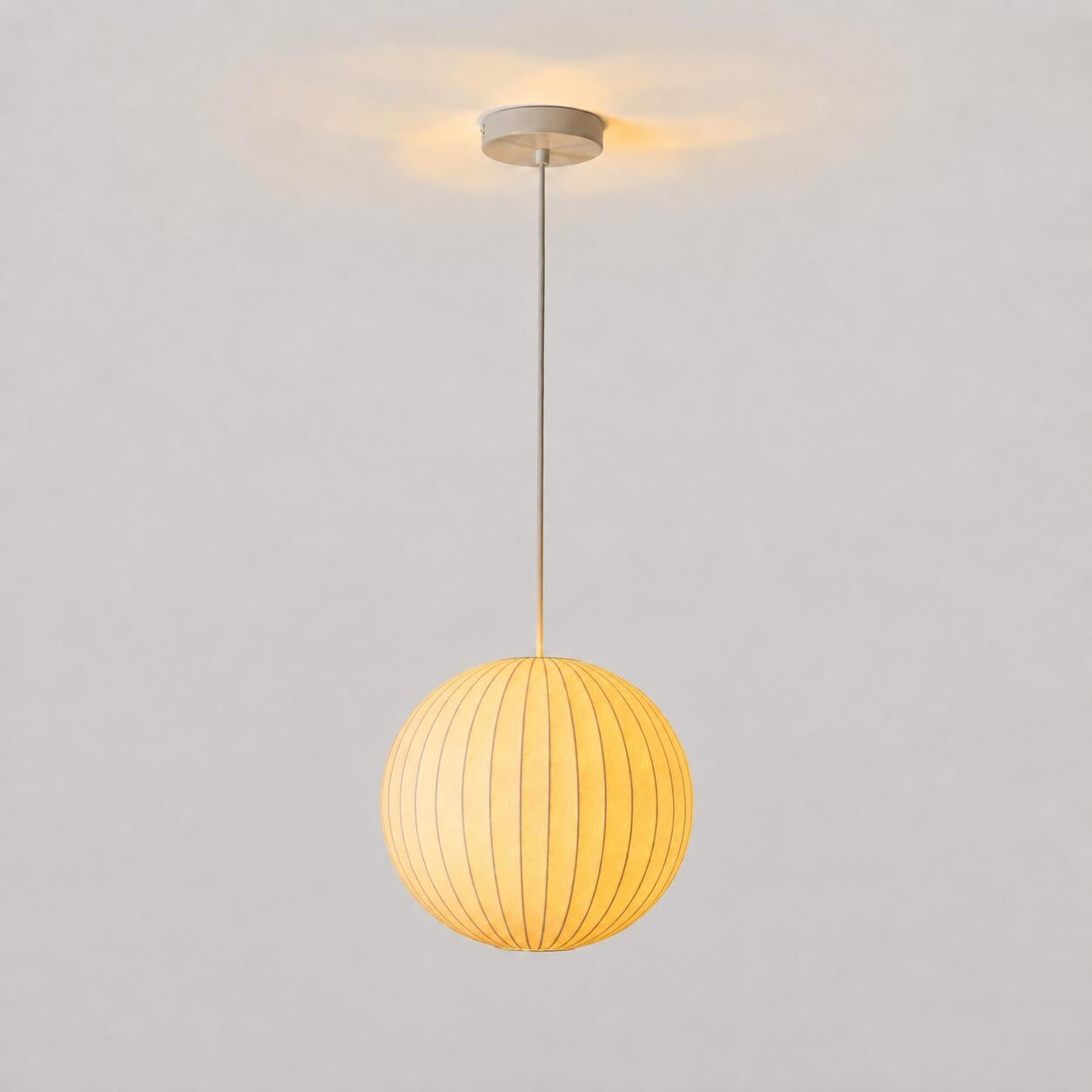 Lámpara colgante de diseño "NUBA 400" - Pantalla de seda - E27 - 40cm (4)