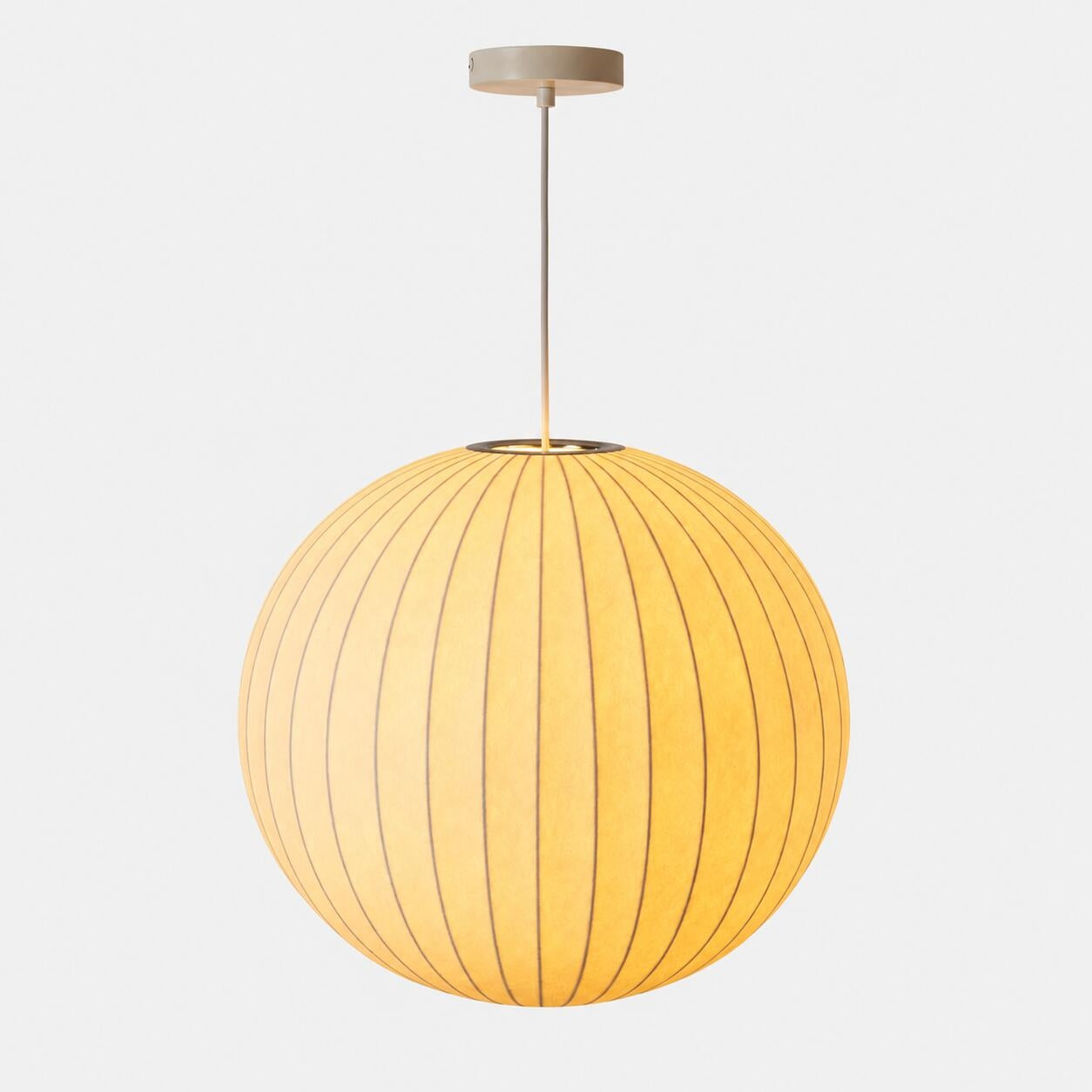 Lámpara colgante de diseño "NUBA 500" - Pantalla de seda - E27 - 50cm (6)