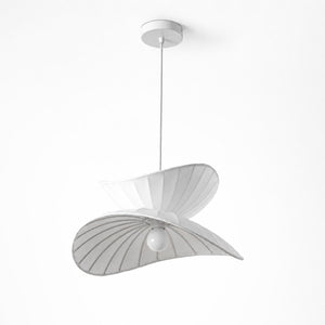 Lámpara colgante de diseño "PAPILLON" - Pantalla de seda - G9 y E27