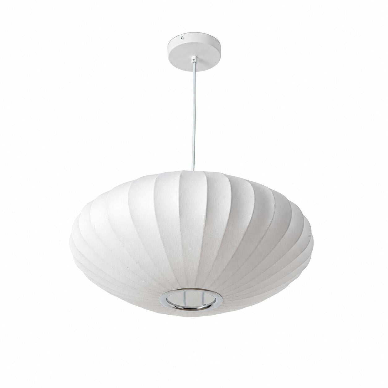 Lámpara colgante de diseño "ONDINA 500" - Pantalla de seda - E27 - 50 cm (6)