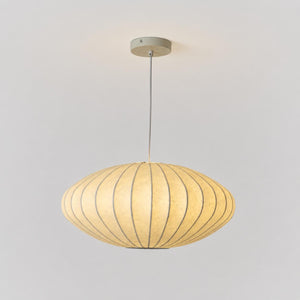 Lámpara colgante de diseño "ONDINA 500" - Pantalla de seda - E27 - 50 cm (7)
