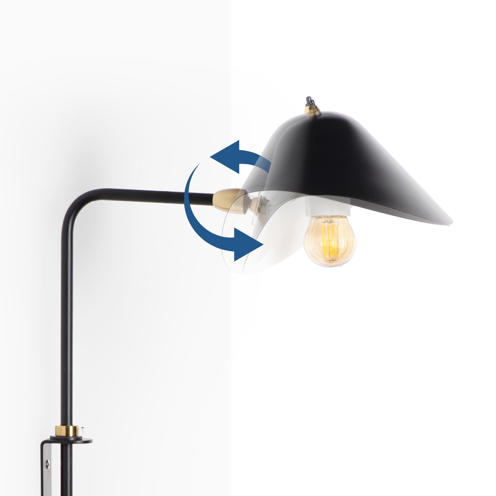 Aplique de pared de diseño con enchufe "Halo Wall" - E27 (7)