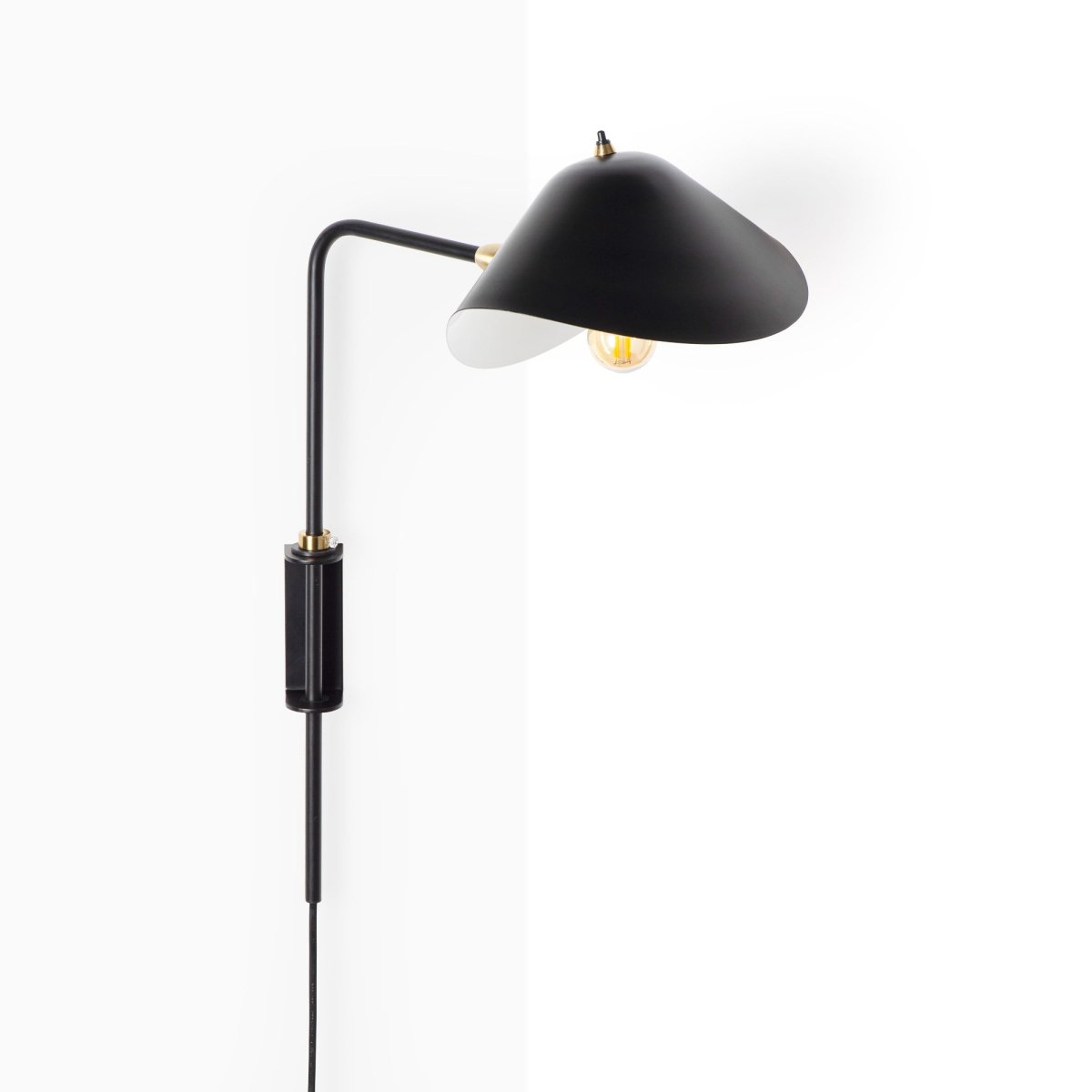 Aplique de pared de diseño con enchufe "Halo Wall" - E27 - Barcelona Led-Decoración