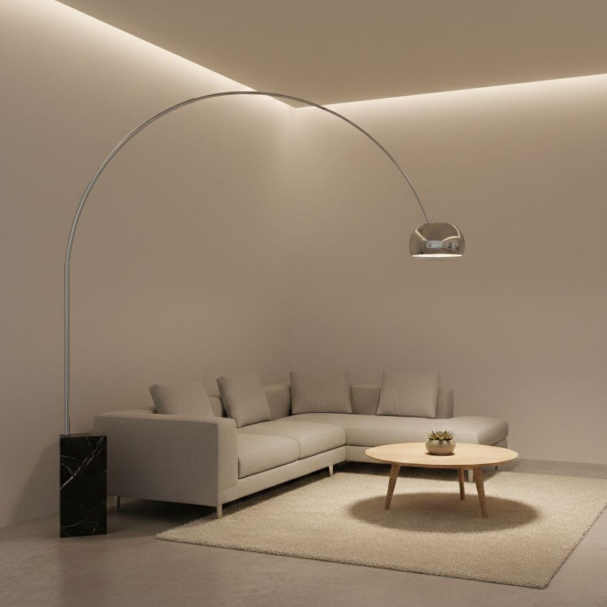 Lámpara de pie arco "Bend" - E27 (9)