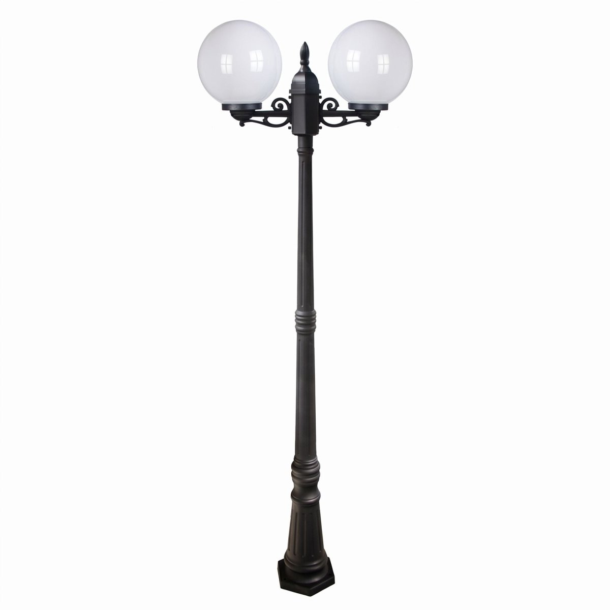 Farola exterior globo "GEMINI" - 2xE27 - 2,20 m - IP44 - Barcelona Led-Iluminación