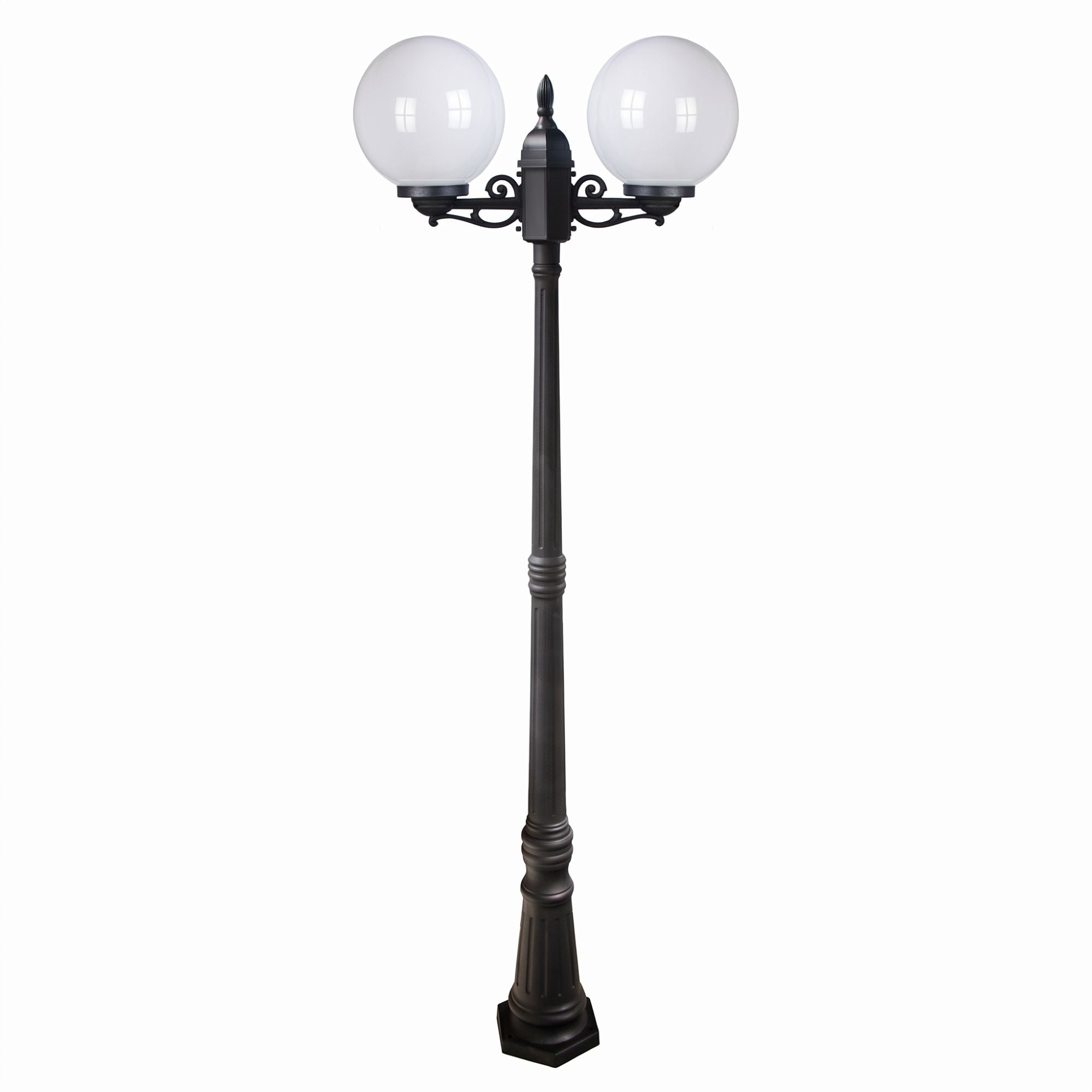 Farola exterior globo "GEMINI" - 2xE27 - 2,20 m - IP44 (5)