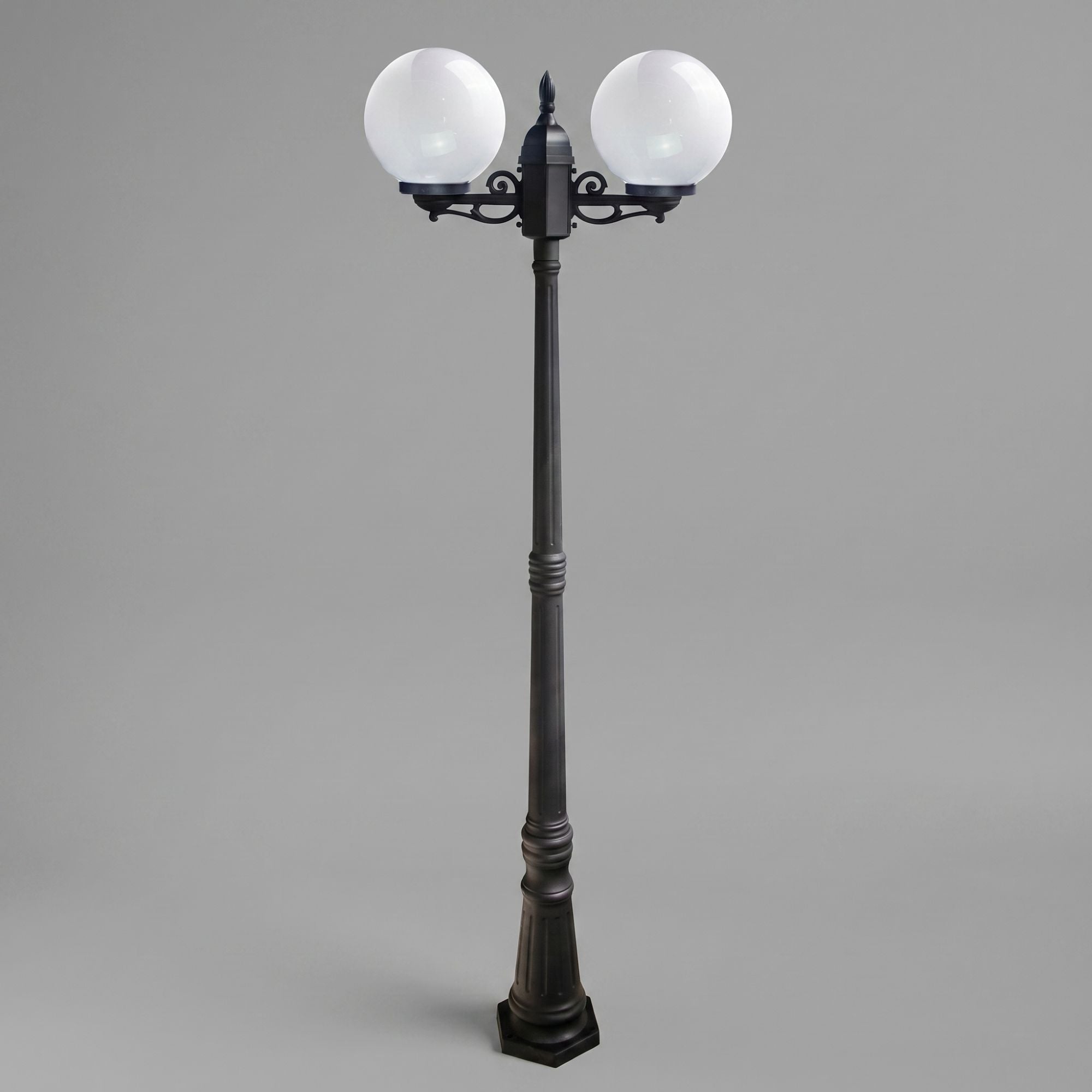 Farola exterior globo "GEMINI" - 2xE27 - 2,20 m - IP44 (4)