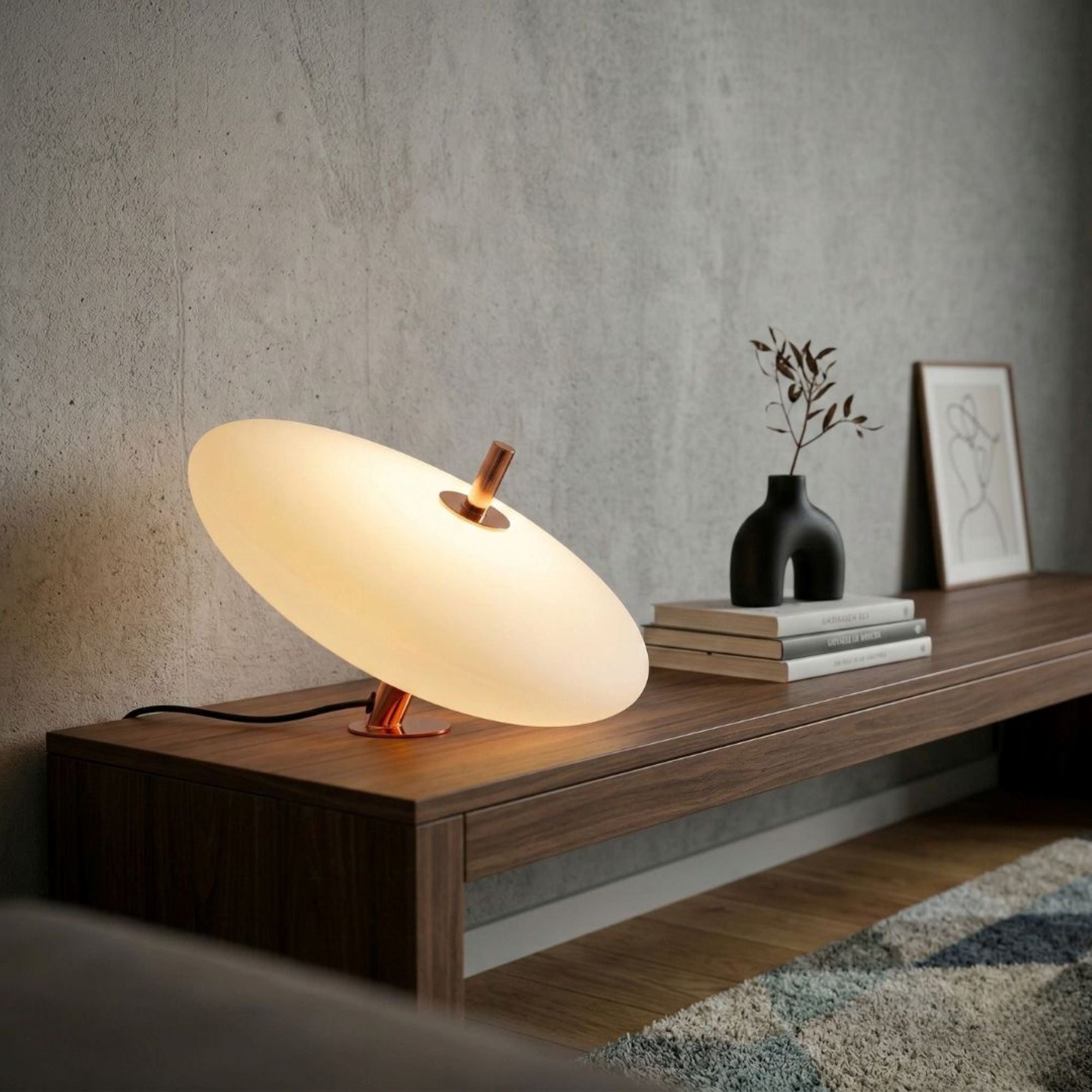 Lampara de mesa de policarbonato "PEBBLES" - Táctil - 6W (3)