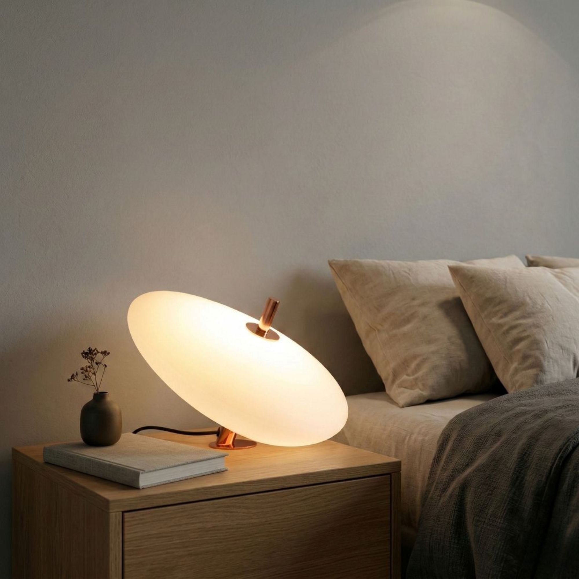 Lampara de mesa de policarbonato "PEBBLES" - Táctil - 6W (7)