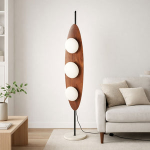 Lámpara de pie "Pacific" - Efecto madera - 3 x G9 (3)