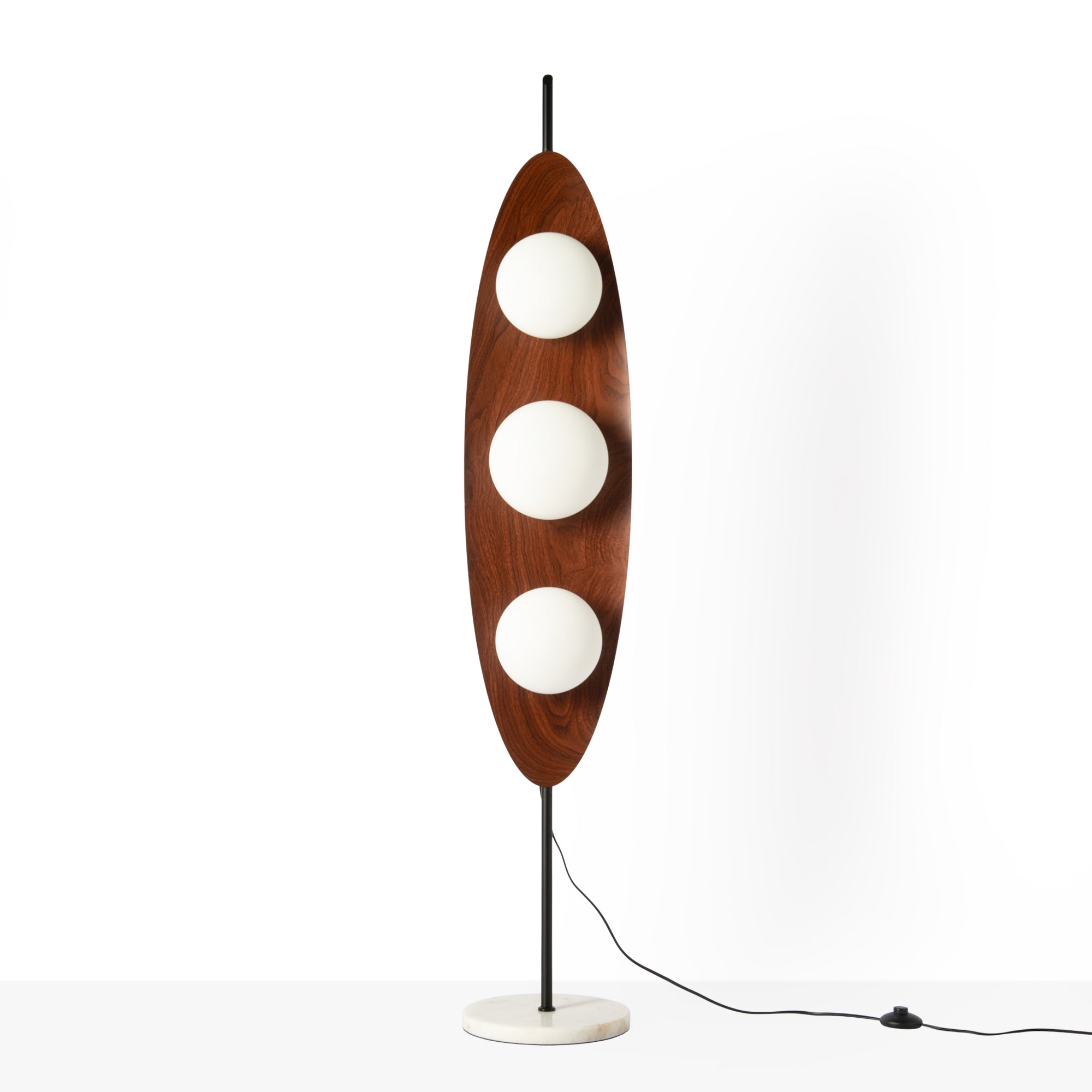 Lámpara de pie "Pacific" - Efecto madera - 3 x G9 (6)