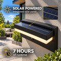 Luminária de parede externa com painel solar + porta USB-C - 3W - Branco quente - IP44 3