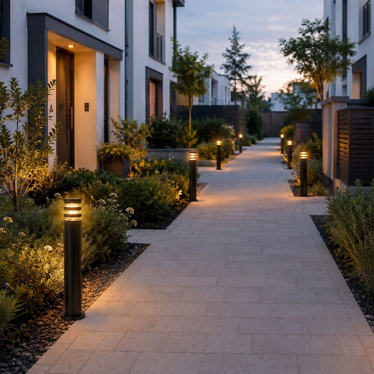 Bolardo de jardín "RIGO" - 60cm - E27 - IP44 - Barcelona Led-Iluminación