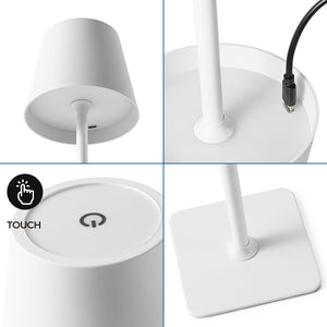 Lámpara de mesa LED CCT portátil - Táctil - Ø100 mm (20)