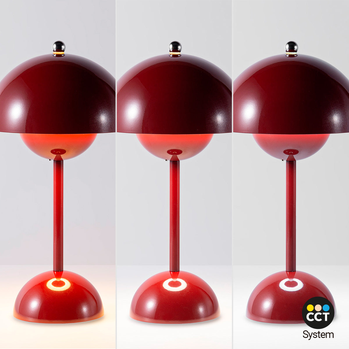 Lámpara de mesa LED CCT portátil - Táctil - Ø160 mm (36)