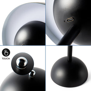 Lámpara de mesa LED CCT portátil - Táctil - Ø160 mm (29)