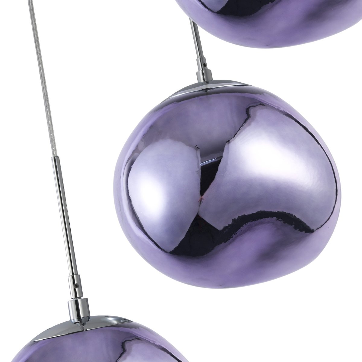 Lámpara colgante cristal triple "KADNIS" - 3 x E27 - Barcelona Led-Decoración