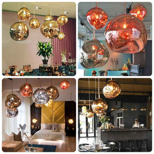 Lámpara colgante cristal de diseño "RAINY" - Ø 36cm (37)