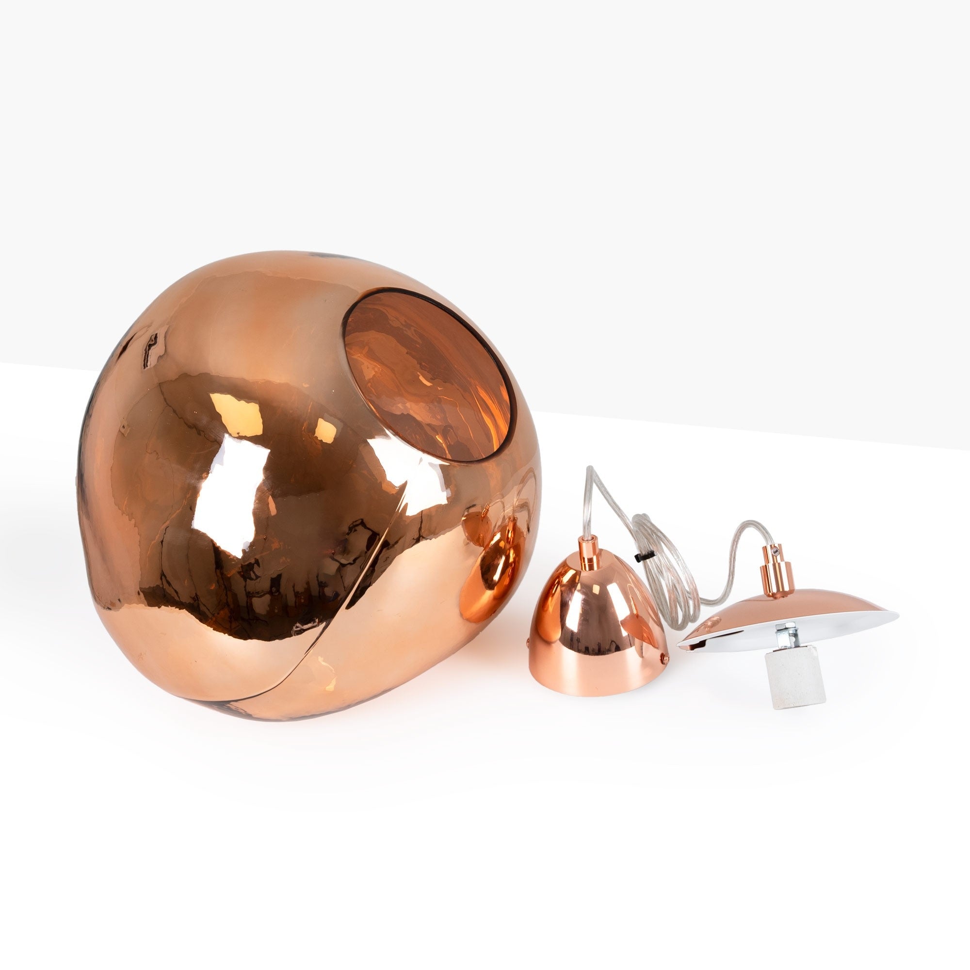 Lámpara colgante cristal de diseño "RAINY" - Ø 36cm (14)