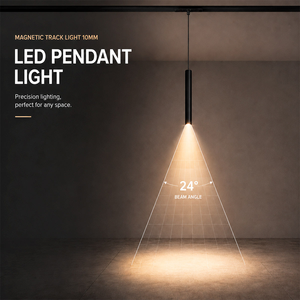 Foco LED de suspensión para carril magnético - 3W - 24º - 10mm - CCT + SMART FUNCTION (6)