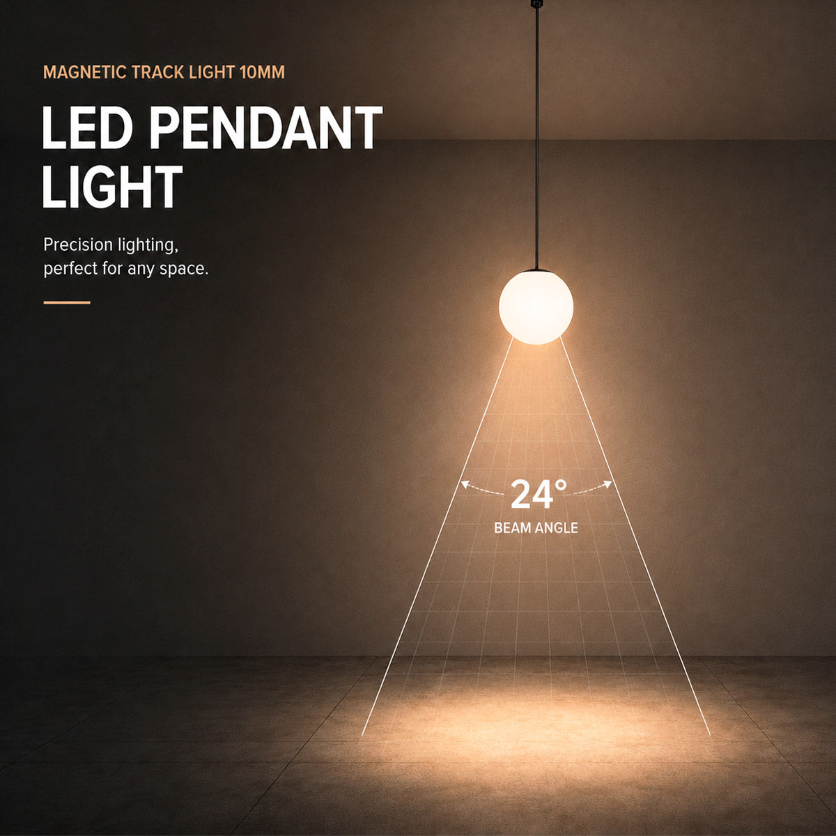 Lámpara LED de suspensión para carril magnético - 6W - 10mm - CCT + SMART FUNCTION (6)