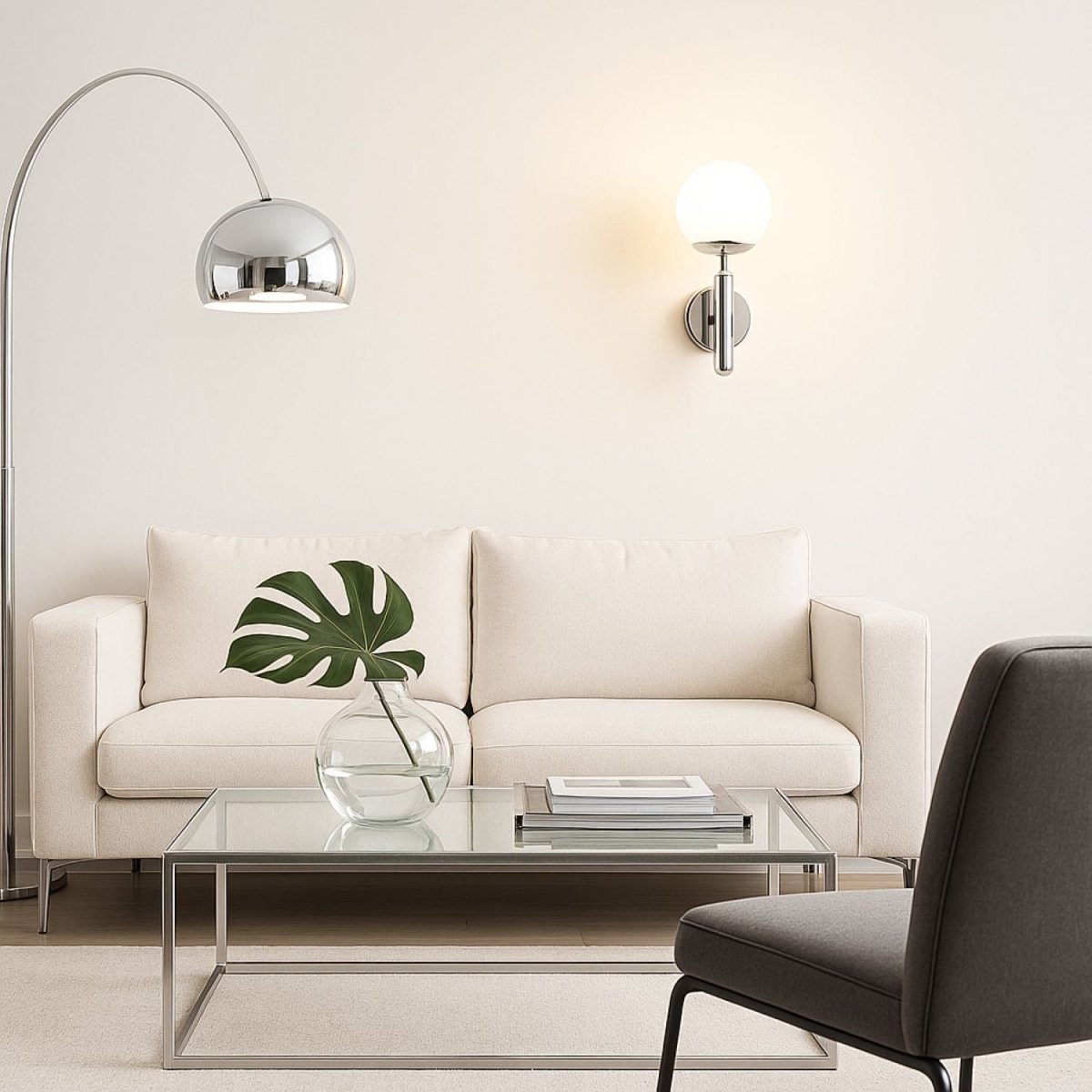 Aplique de pared bola cristal "Elsa" - E14 - Barcelona Led-Decoración