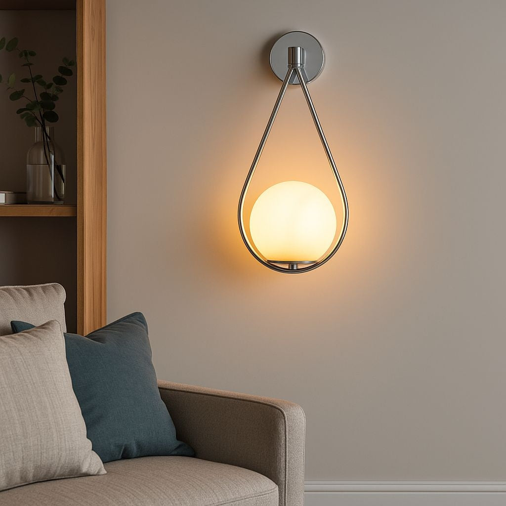 Aplique de pared bola cristal "Clara" - E14 (24)