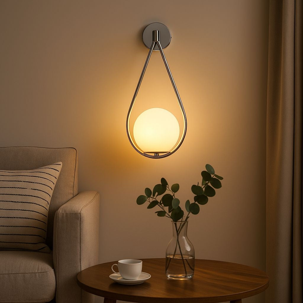 Aplique de pared bola cristal "Clara" - E14 (26)